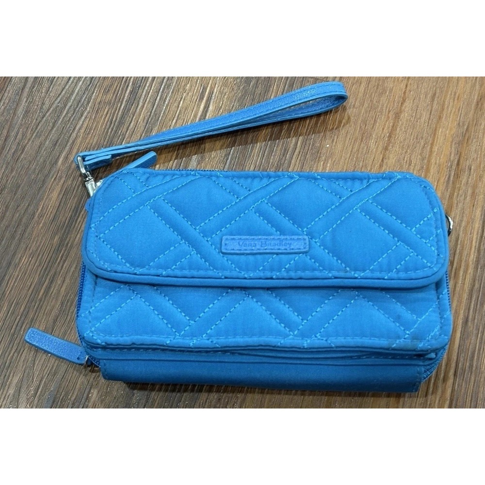 Vera‎ Bradley Purse Quilted Bahama Blue Turquoise Purse